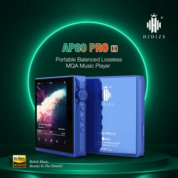 Hidizs AP80 PRO X MP3 Çalar Taşınabilir Dengeli Kayıpsız MQA Müzik Bluetooth Çalar FLAC LDAC USB DAC DSD64/128 DAP