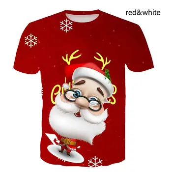 Noel Kişiselleştirilmiş T Shirt Rahat 3d Baskı T Shirt Komik Serin Tees Daha Fazla Alıcı Gibi