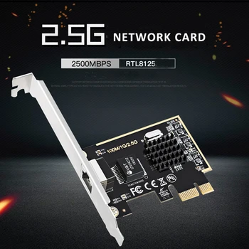 PCIe PCI Express Ağ Lan Kartı Tek Port 100/1000 M/2.5 G RJ45 Ağ Adaptörü RJ45 RTL8152 Chipse 1 port Hızlı Ethernet