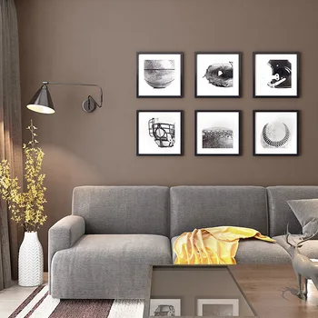 Dokuma olmayan modern basit saf pigment rengi kahverengi koyu kahverengi Oturma Odası Yatak Odası duvar kağıdı otel duvar kağıdı 